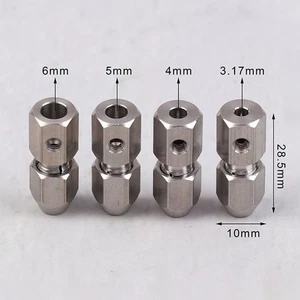 Motor Shaft Coupler 3 17mm Stainless Steel Flexible Collet for RC Boats - Picture 1 of 14