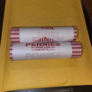 Centavo Lincoln Shield 2025 D centavo BU 2 rollos EE. UU. rollos envueltos como nuevo - Imagen 1 de 3