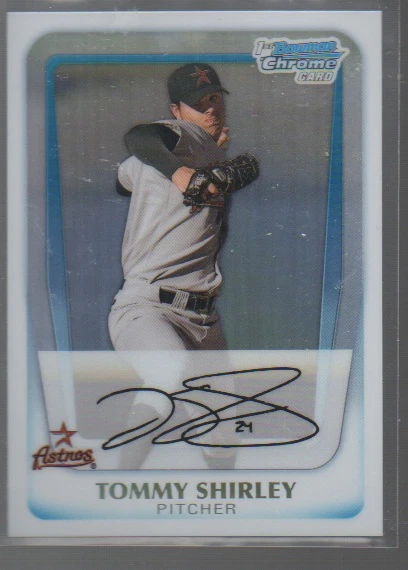 TOMMY SHIRLEY 2011  BOWMAN CHROME PROSPECTS REFRACTOR CARD #BCP151    /500 - Image 1 of 1