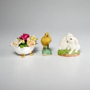 Konvolut (3 Stück) Frühling Ostern Porzellan Figuren, Böhm, Crown Staffordshire Vintage - Bild 1 von 11
