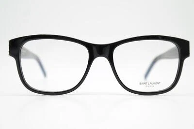 Lunettes Saint Laurent SL M132 Noir Argent Oval Monture De Lunettes Neuves - Photo 1/4