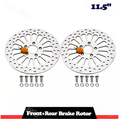 Performance 11.5" (Front+Rear) Brake Disc For Harley Davidson Touring Softail Foto 1 de 4