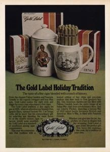1973 Gold Label Cigars: Holiday Tradition Touch of History anuncio impreso vintage - Imagen 1 de 1
