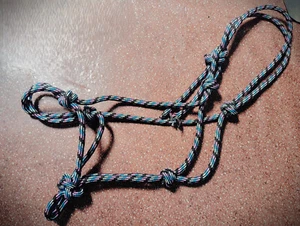 Durable Handmade Horse Rope Halter With Rope pony, cob, daft all size - Picture 1 of 4