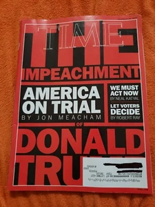 Time Magazine November 18 2019 Impeachment Of Donald Trump - Picture 1 of 2