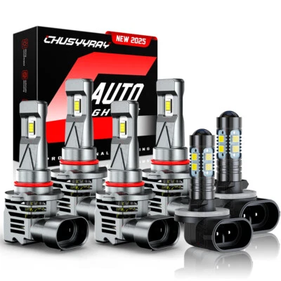 For Freightliner Columbia 2006-2016 9005 9006 881 LED Headlight Fog Lights Bulbs - Image 1 of 4