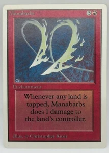 MTG Manabarbs Unlimited Regular Rare - Picture 1 of 2