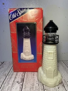 Old Spice Lighthouse Decanter Cologne After Shave 1991 Vintage Perfume - Picture 1 of 5