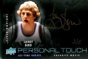 Larry Bird 2012 Upper Deck All-Time Greats Autographed Card #3/5 - Picture 1 of 2