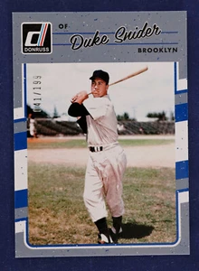 2017 Donruss Gray Border #179A Duke Snider #d /199 - Picture 1 of 2