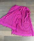 Marc By Marc Jacobs Fuchsia Pink Viscose And Cashmere Rectangular Scarf