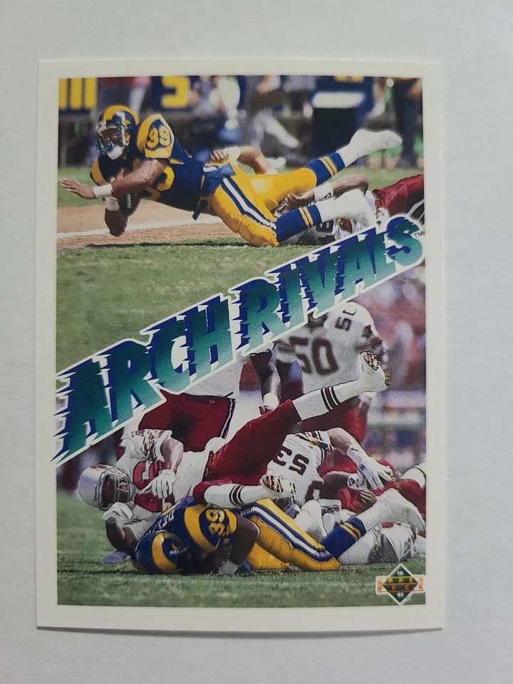 ROBERT DELPINO & TIM McDONALD 1991 UPPER DECK FOOTBALL CARD # 653 E0913 - Image 1 of 1