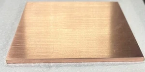1/4โ COPPER 110 PLATE X 4โ X 4โ๐บ๐ธ.250โ THICK CU110 FLAT BAR 99.95% PURE! USA! - Picture 1 of 6