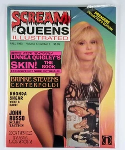 Sealed Scream Queens Illustrated #1 Linnea Quigley Brinke Stevens Rhonda Shear - Picture 1 of 5