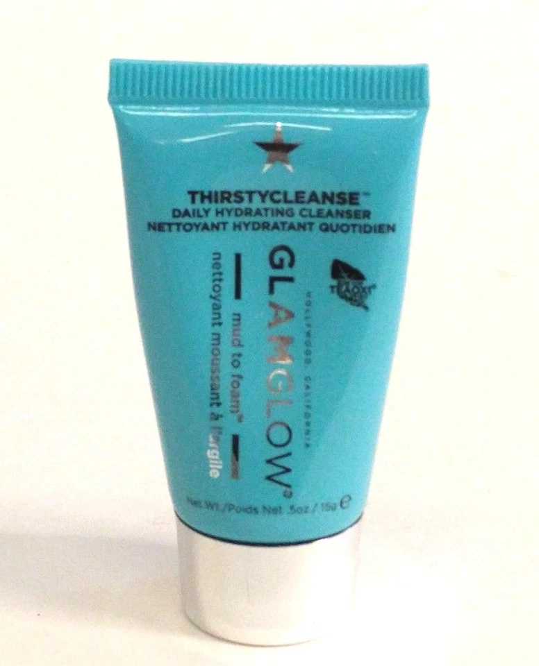 NUEVO GLAMGLOW ThirstyCleanse 0,5 oz Limpiador Hidratante Diario Tamaño Muestra de Viaje Foto 1 de 2