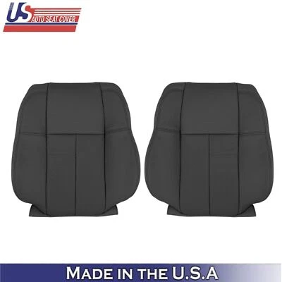 Cubiertas de asiento delanteras de cuero negras para Infiniti M45 M35 2006-2010 sedán Foto 1 de 4