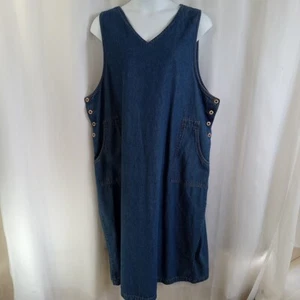 Expressions Jeanskleid Damen Größe 3X ohne Gürtel inklusive Taschen - Bild 1 von 17
