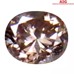 0.06 ct AIG Certified Marquise Cut (3 x 2 mm) Fancy Brown Diamond Loose Diamond - Imagen 1 de 2
