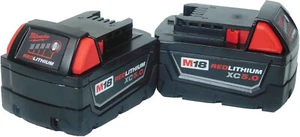 NEW Milwaukee 48-11-1850 M18 XC 5.0 AH 18Volt Capacity Battery 2 PACK 48-11-1852 - Picture 1 of 3