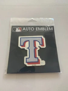 New MLB Texas Rangers Car Truck Auto 3-D Aluminum Color Emblem Sticker Decal - Picture 1 of 3