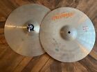 Nuvader 14" Hi-Hat Set 14? Cymbals Bottom & Top - West Germany - Sold As Is