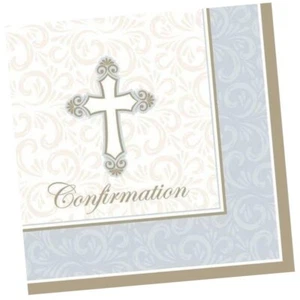 Divinity Napkins Beverage Christening 16CT - Picture 1 of 1