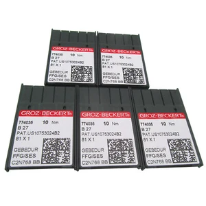 Agujas de coser industriales Overlock de titanio Groz Beckert Gebedur 50 piezas B27 - Imagen 1 de 11