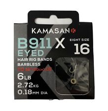 Kamasan B911 x Eyed Hair Rig Band Banded Bait Pellet Hooks Feeder Method Fishing