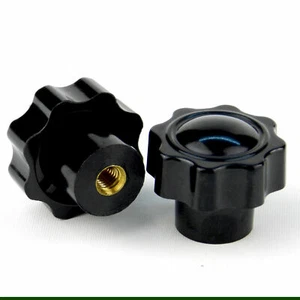 M6 to M12 Knob Female Thread Plastic Star Clamping Nut Knob Screw Machine Handle - Picture 1 of 16