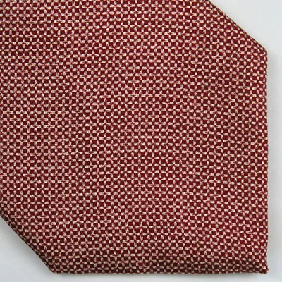 Corbata para hombre Signorcelli d' Italia roja blanca tejida texturizada toda seda 57x4 Foto 1 de 4