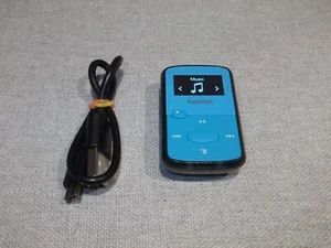SanDisk 8GB Clip Jam MP3 Player FM Radio With Micro SD Slot - Blue - Picture 1 of 9