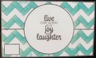 KITCHEN STOVE BACKSPLASH/Wall Sticker,30x18"LIVE EVERY MOMENT W/JOY &LAUGHTER,GR