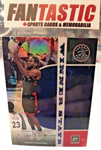 Kawhi Leonard Winner Stays PURPLE Prizm #8 2019-2020 Donruss Optic RAPTORS - Picture 1 of 2