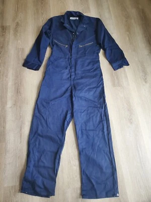 Red Kap Men's Button-Front Cotton Coverall navy blue size 44 LN - Image 1 of 4