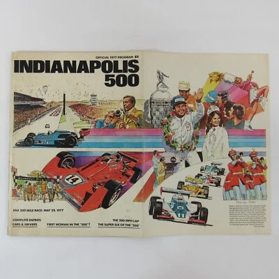 1977 Indianapolis 500 61st 500 Mile Race Program A.J. Foyt Gilmore Musty Smell - Image 1 of 4