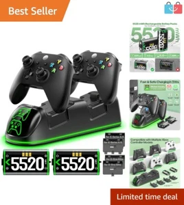 Fast Charge Xbox Dual Controller Dock with RGB Modes & Battery Covers Included - Picture 1 of 9