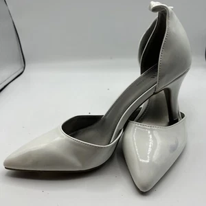 Worthington Pointed Toe White Size 7 Cone 3" Heel Display Kasen Model No Straps - Picture 1 of 14