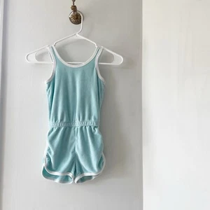 • Gap Aqua Terry Retro Ringer Romper • 4/5 - Picture 1 of 5