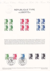 Document Philatélique 1er Jour : 22 1982 - République Type Liberté - Imagen 1 de 1