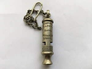 SELTEN CWW1 J.HUDSON&Co METROPOLITAN BUCKS CONSTABULARY SPECIAL POLICE PFEIFE - Bild 1 von 4