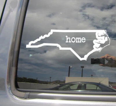 North Carolina State Home Outline USA America Vinyl Die-Cut Decal Sticker 07021 - Image 1 of 2
