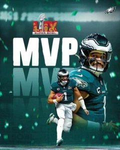 JALEN HURTS Super Bowl LIX MVP Philadelphia Eagles 8 x 10 Photo Poster Man Cave - Picture 1 of 1