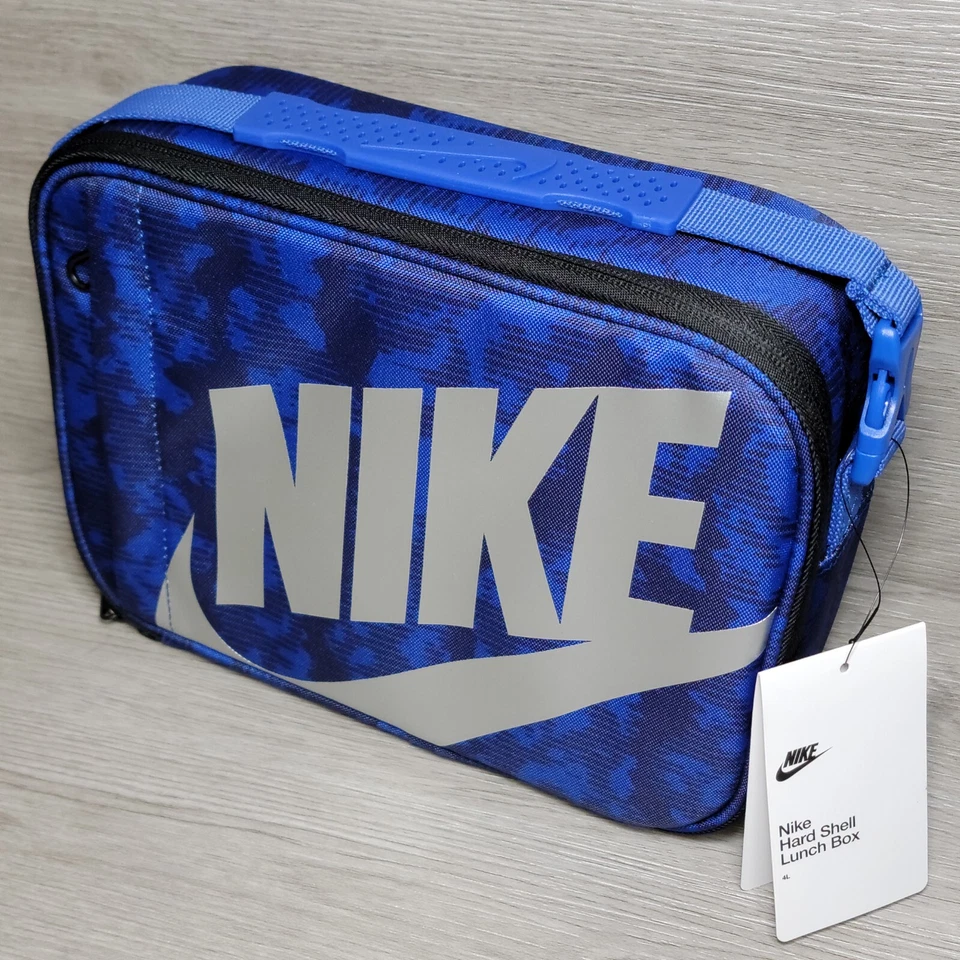 Nike Swoosh Hard Shell Lunch Box 4L Game Royal Insulated School Bag 9A2744-I29