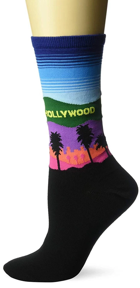 Hotsox Mujer Calcetines Hollywood, Azul Oscuro, 1 Par, Zapato Mujer 4-10 Foto 1 de 1