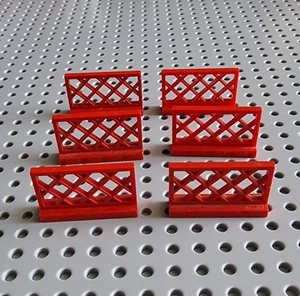 Lego Zaun Gitter Absperrung Rot 8 Stück City System 3185 A114 - Bild 1 von 1