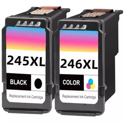 PG-245XL CL-246XL Ink Cartridge Set for Canon PIXMA MG2522 MG2520 TS3122 MX490 - Image 1 of 2