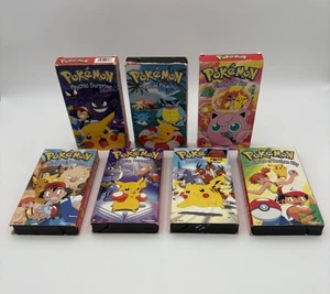 Pokemon Pioneer/WB Vintage VHS Lot - 7 Tapes - Picture 1 of 6