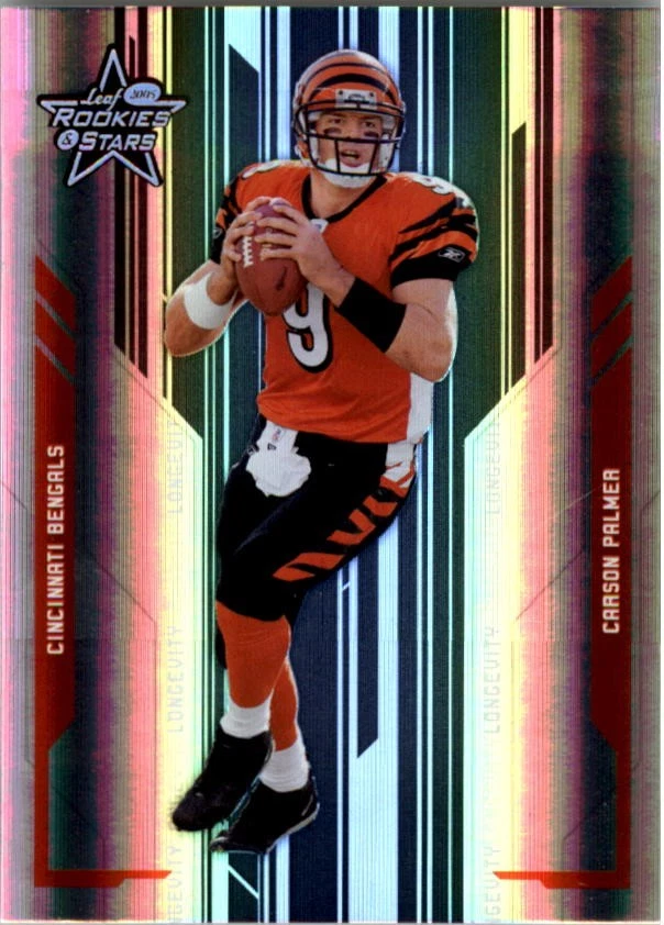 2005 Rookies and Stars Longevity Holofoil Parallel #20 Carson Palmer /99 FB - Image 1 of 2