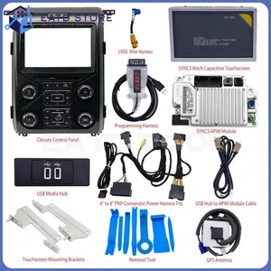 Fit for Ford F150 2013-2014 w/Carplay Navi OEM Sync1 to Sync3 Upgrade Kit 4"to8" - Picture 1 of 5