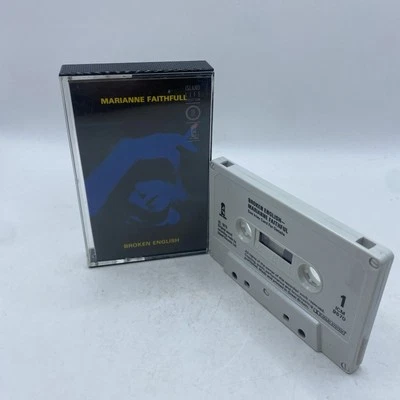 MARIANNE FAITHFUL BROKEN ENGLISH Cassette Tape Foto 1 de 4